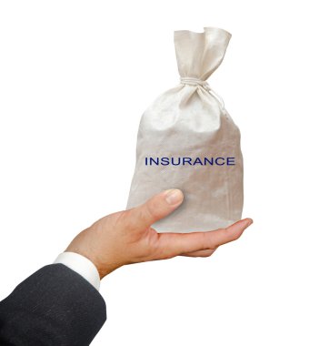 Bag with insurance clipart