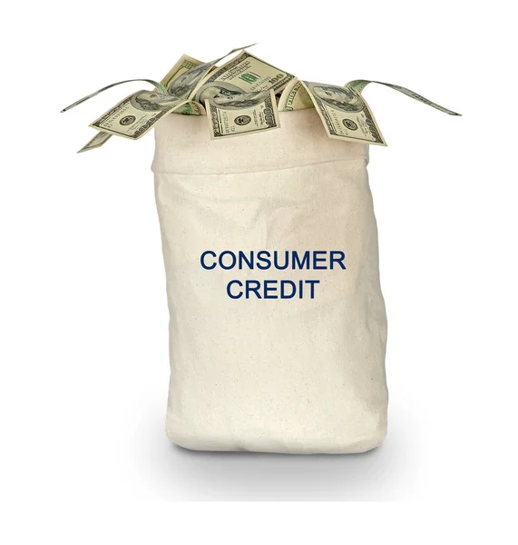 袋与消费信贷 — 图库照片