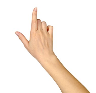 Hand pointing up clipart