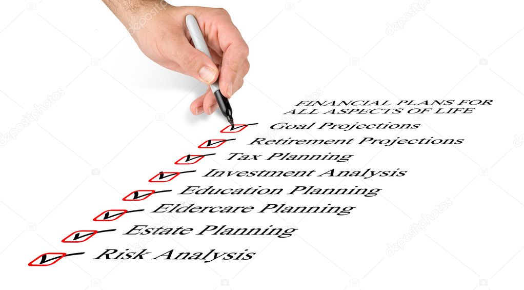 Checklist for financial plans