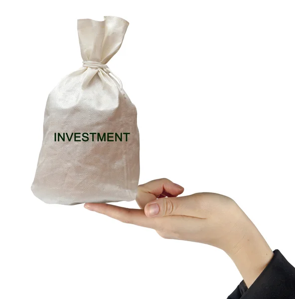 Borsa con investimento — Foto Stock