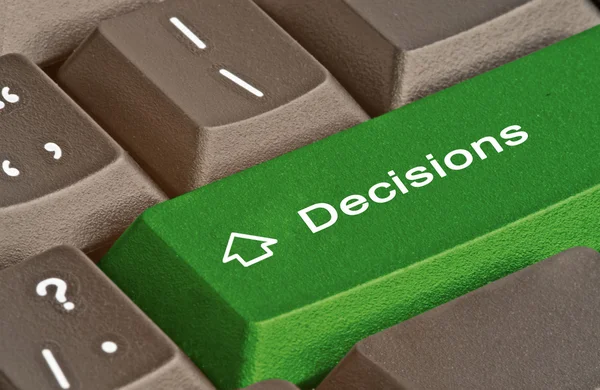 Hot key for decision — Stock Photo, Image
