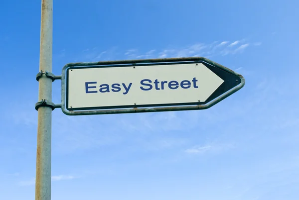 簡単なストリートに道路標識 — ストック写真