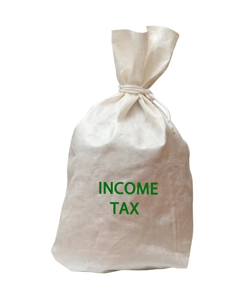 Bag with taxes — Stock Photo, Image