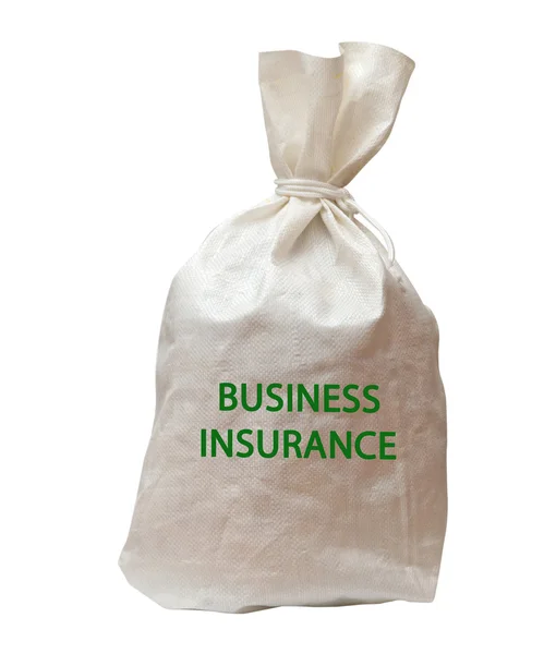 袋与商业保险 — 图库照片
