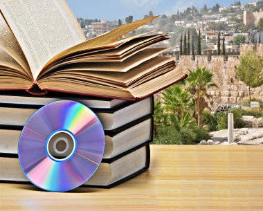 DVD and books clipart