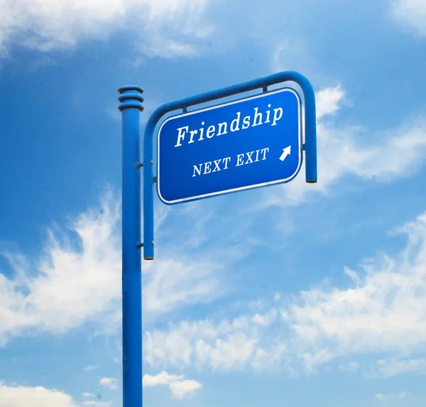 Richting vriendschap — Stockfoto