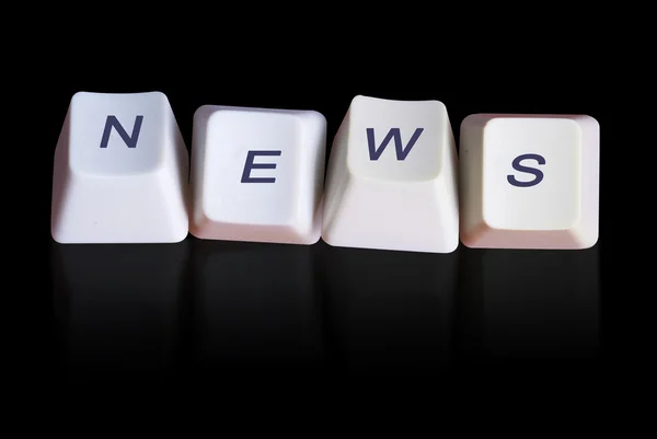 Keyboard with word "news" — Stock Photo, Image