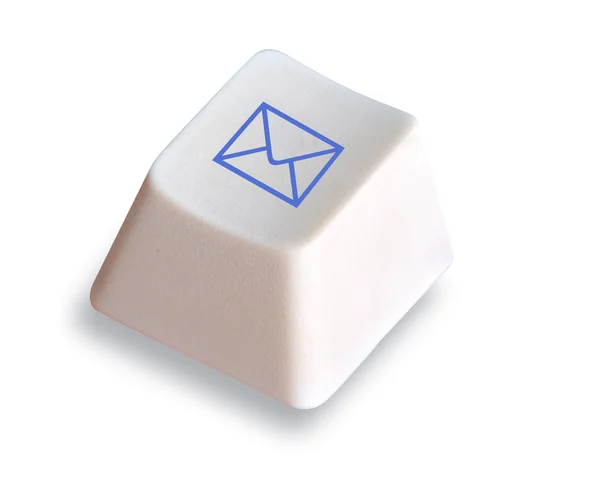Клавиатура с клавишей с символом электронной почты — стоковое фото