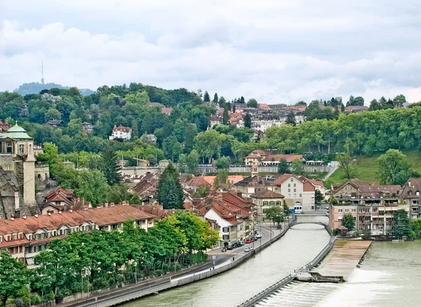 Řeka v Bernu — Stock fotografie