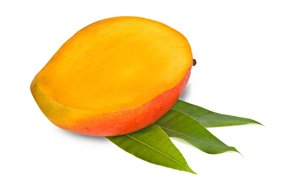 Mango szakasz elszigetelt fehér background — Stock Fotó