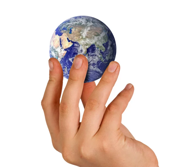 Planet in hand — Stock Photo, Image