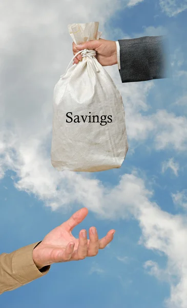Bolsa con ahorros —  Fotos de Stock
