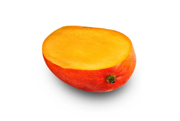 Секция манго изолированы на белом фоне — стоковое фото