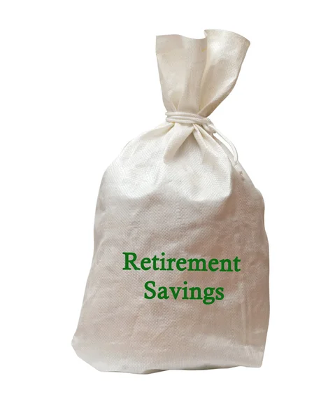 Tasche mit Ersparnissen — Stockfoto