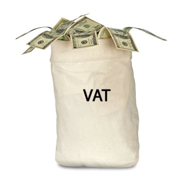 Bag with VAT clipart
