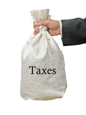 Collecting taxes clipart