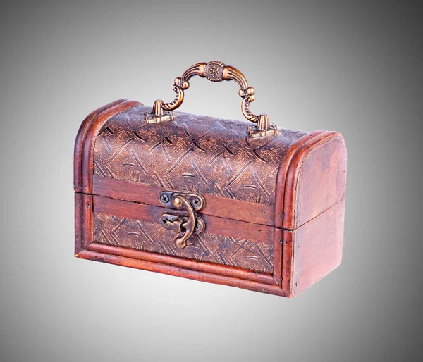 Wooden treasure chest — Stock Photo, Image