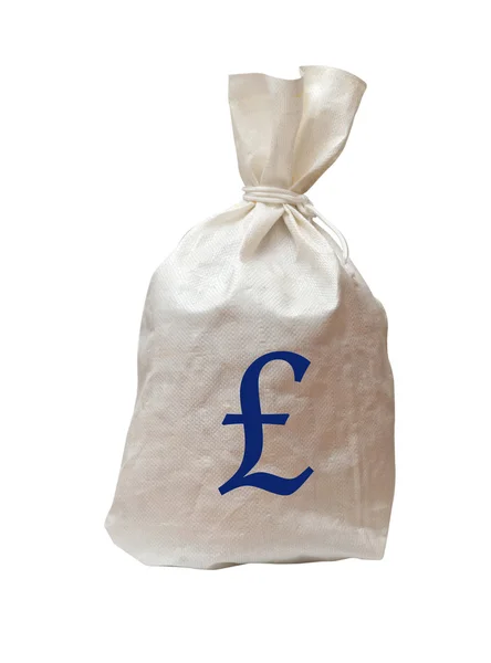 Bag with money — Stock Photo, Image