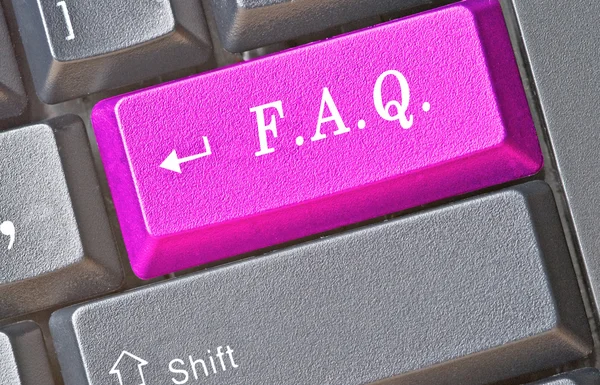 Горячая клавиша для FAQ — стоковое фото
