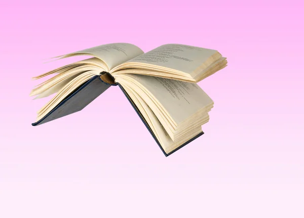 Vliegende boek — Stockfoto