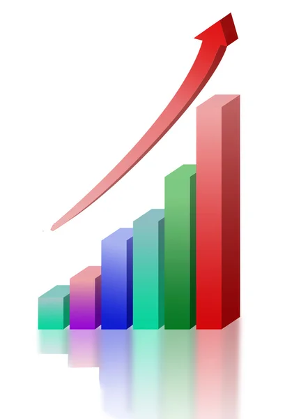 Metáfora del crecimiento económico — Foto de Stock