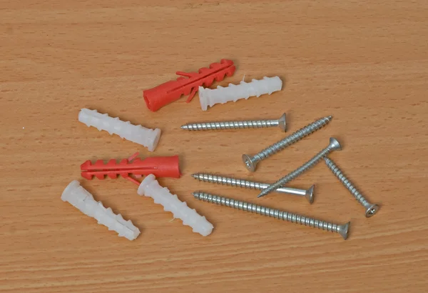 Close up of screws — Stock Photo, Image