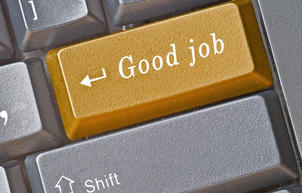 Горячая клавиша для доступа к хорошей работе — стоковое фото