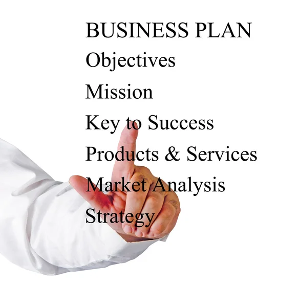 Презентация бизнес-плана — стоковое фото