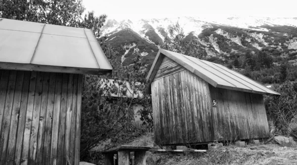 Pohoří pirin černobíle — Stock fotografie