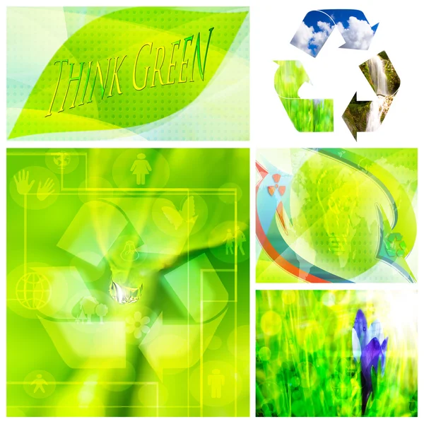 Eco collage — Stock Photo, Image