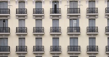 Balconies building clipart