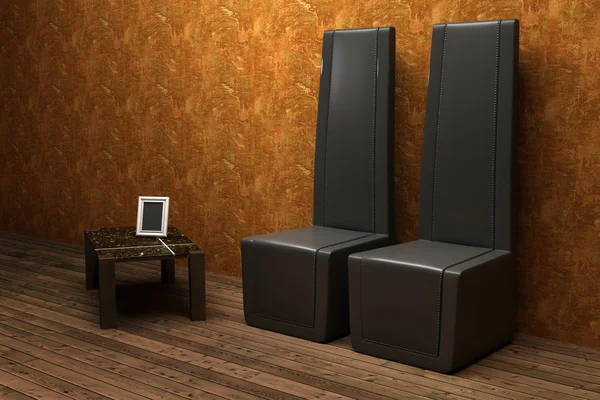 Stühle im Zimmer — Stockfoto