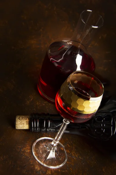 Wino w szklance — Zdjęcie stockowe