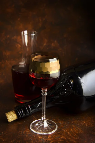 Wino w szklance — Zdjęcie stockowe