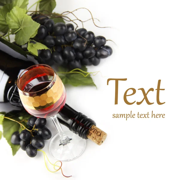 Víno ve sklenici — Stock fotografie