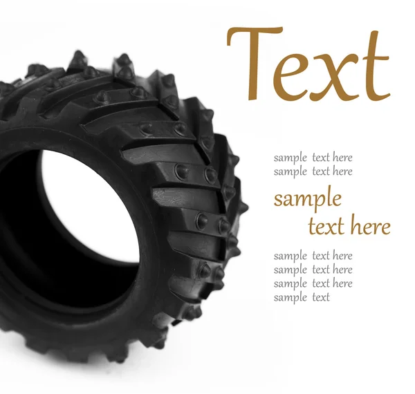 Wheel with a large tread — Stock Photo, Image