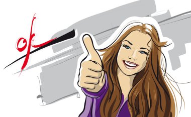 women achieved the success clipart