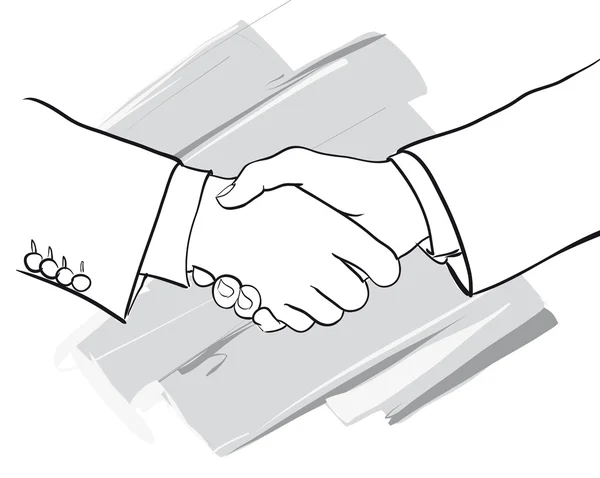 Poignée de main, une salutation — Image vectorielle