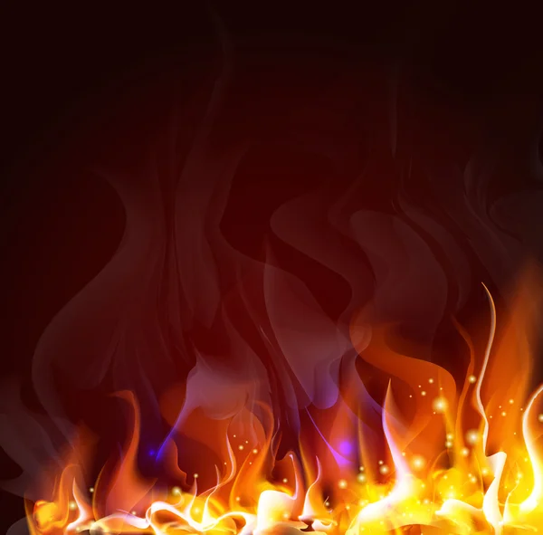 Tüzes háttér a tervezési — Stock Vector