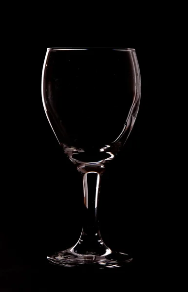 stock image Sillhouette of wine glass