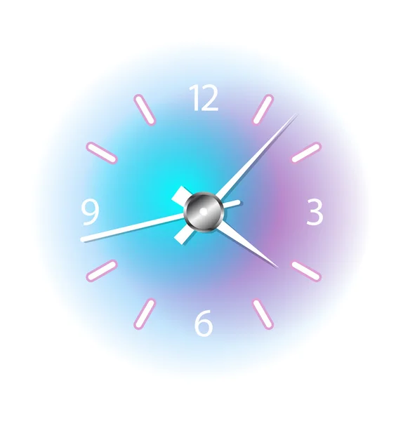 Relógio colorido — Vetor de Stock