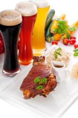 Original German BBQ pork knuckle clipart