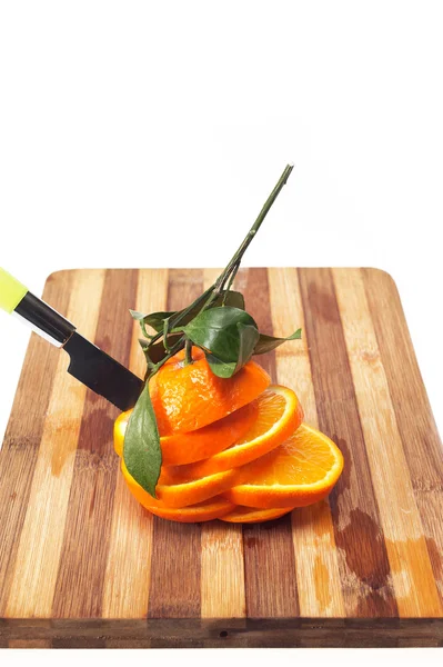 Čerstvý pomeranč plátky — Stock fotografie