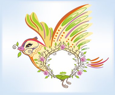 Spring bird clipart