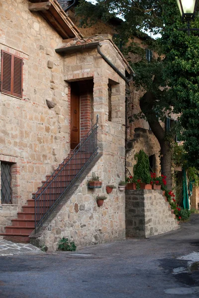 Monticchiello - μεσαιωνικό χωριό κοντά σε pienza. Τοσκάνη. Ιταλία — Φωτογραφία Αρχείου