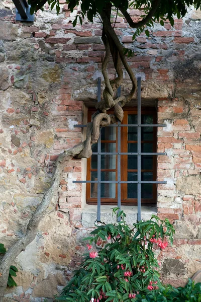 Monticchiello - Middelalderlandsbyen i nærheten av Pienza. Toscana. Italia – stockfoto