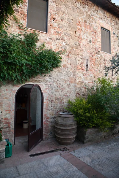 Monticchiello - medeltida by nära pienza. Toscana. Italien — Stockfoto