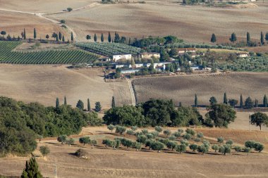 Toskana 'nın manzarası. İtalya