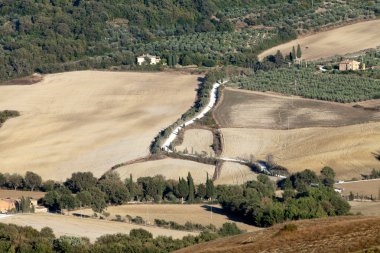 Toskana 'nın manzarası. İtalya